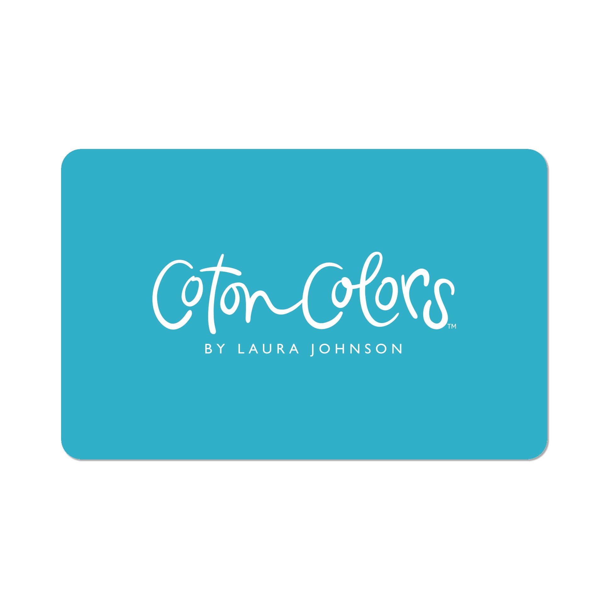 Front View of Coton Colors Gift Card