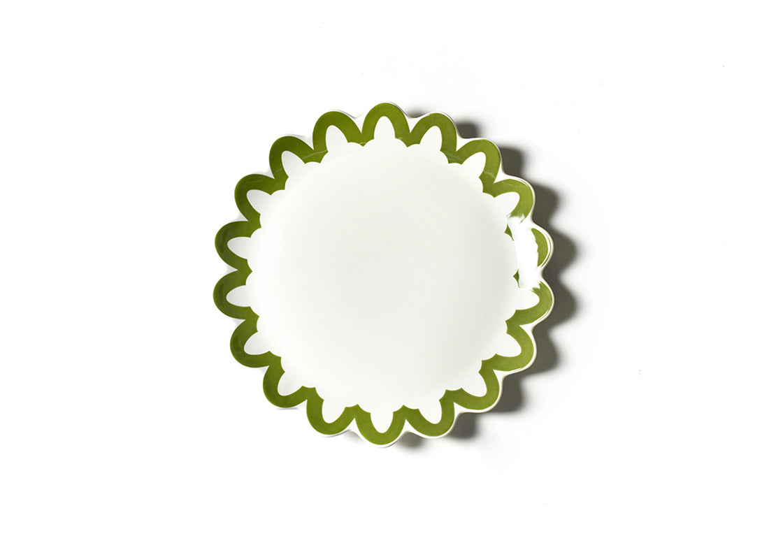 Olive Arabesque Trim Scallop Platter