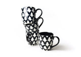 Black Arabesque Mug Set of 4
