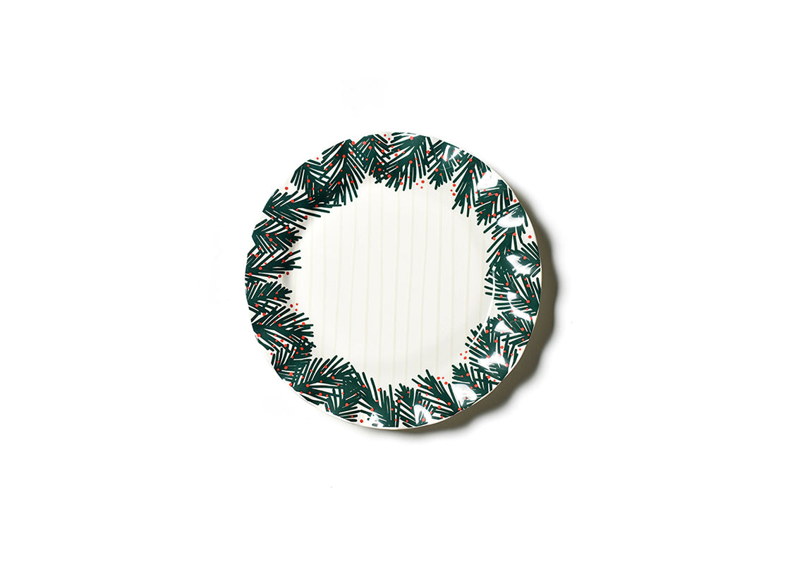 Balsam Stripes Ruffle Dinner Plate Set of 4