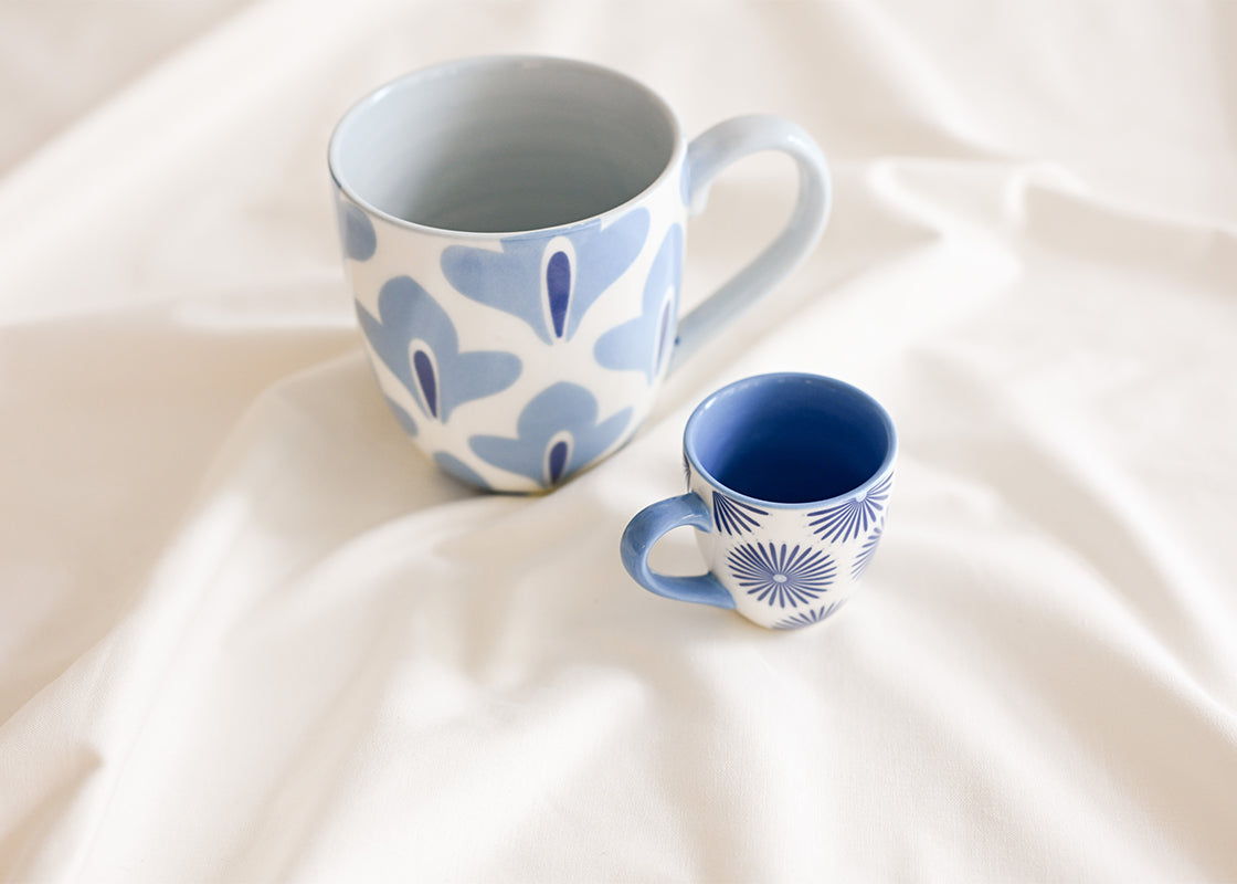Iris Blue Burst Espresso Cup