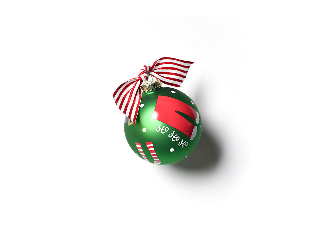 Front View of Santa Starter Pack 100mm Glass Ornament