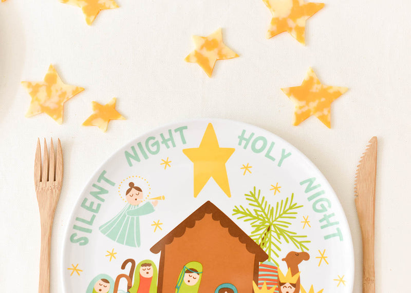 Christmas Nativity Melamine Dinner Plate