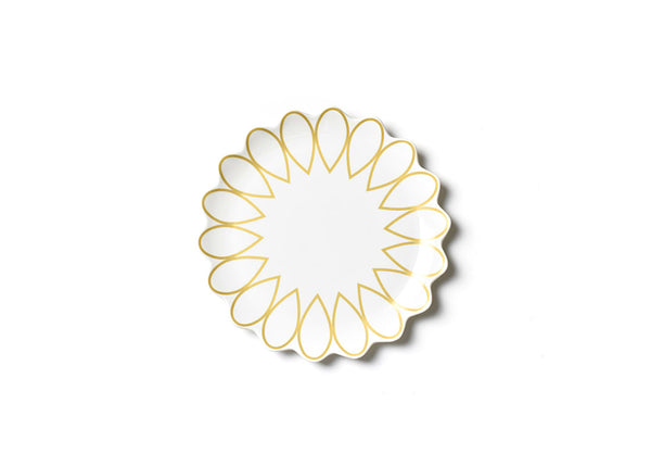 Deco Gold Scallop Dinner Plate, Set of 4