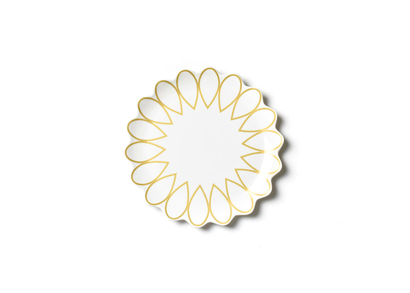 Deco Gold Scallop Dinner Plate, Set of 4