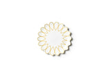 Deco Gold Scallop Salad Plate, Set of 4