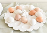 White Shaped Rabbit Egg Tray
