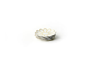Gold Empire Scallop Dessert Plates Set of 4