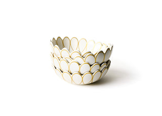 Gold Empire Scallop Entree Bowls Set of 4