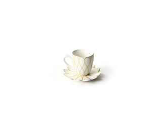 Gold Empire Espresso Cup and Saucer Set