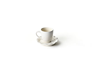 Signature White Espresso Cup and Saucer Set
