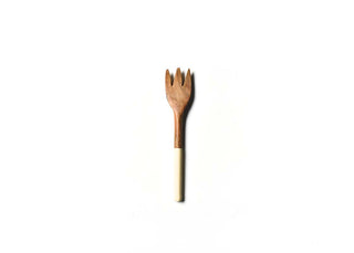Ecru Fundamental Wood Appetizer Fork