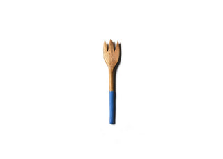Blue Fundamental Wood Appetizer Fork