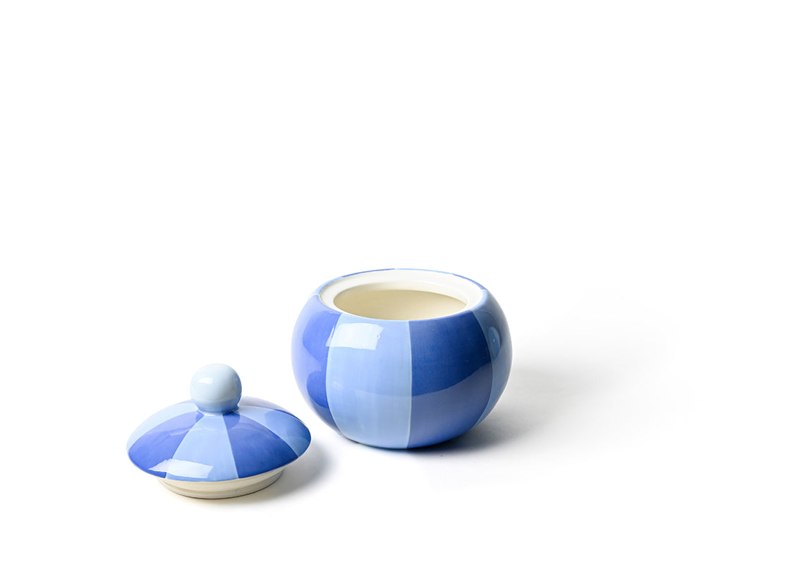 Iris Blue Pirouette Medium Lollipop Jar