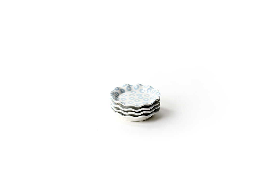Smoke Pip Ruffle Versa Plates Set of 4