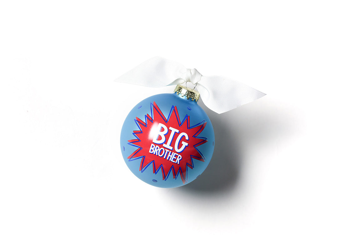 Front View of Bam Big Brother 100mm Glass Ornament