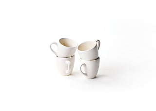 Signature White Espresso Mugs Set of 4