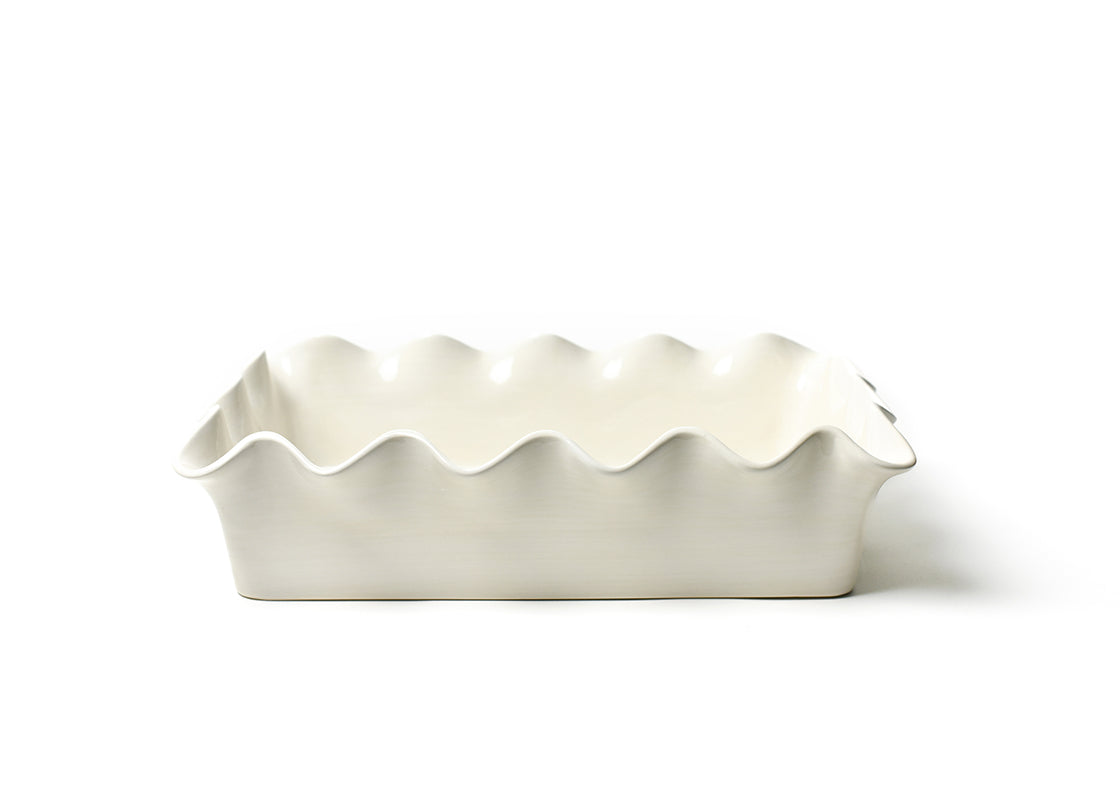 Signature White 14 Ruffle Casserole