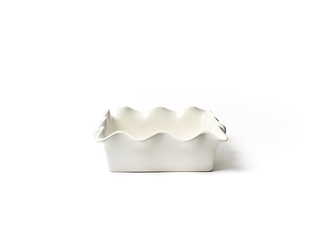 Signature White Square Ruffle Casserole
