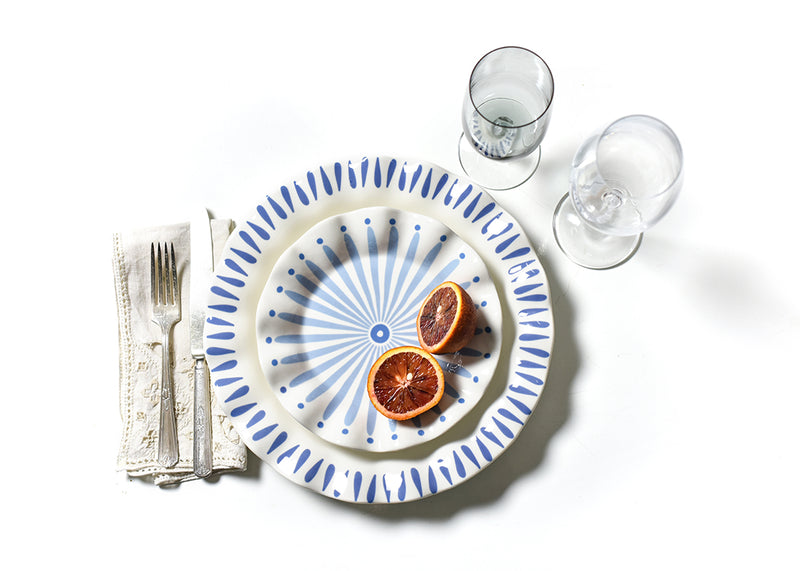 Iris Blue Dinnerware 12 Piece Set