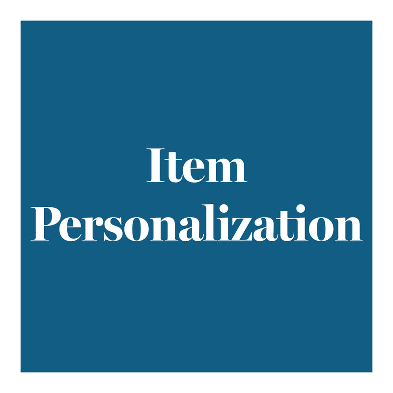 Item Personalization