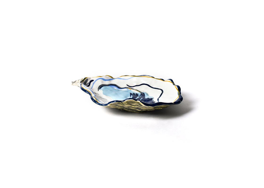 Front View of Oyster Plate Showcasing Unique Sculpting and Design