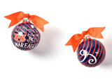 Auburn Word Collage Glass Ornament