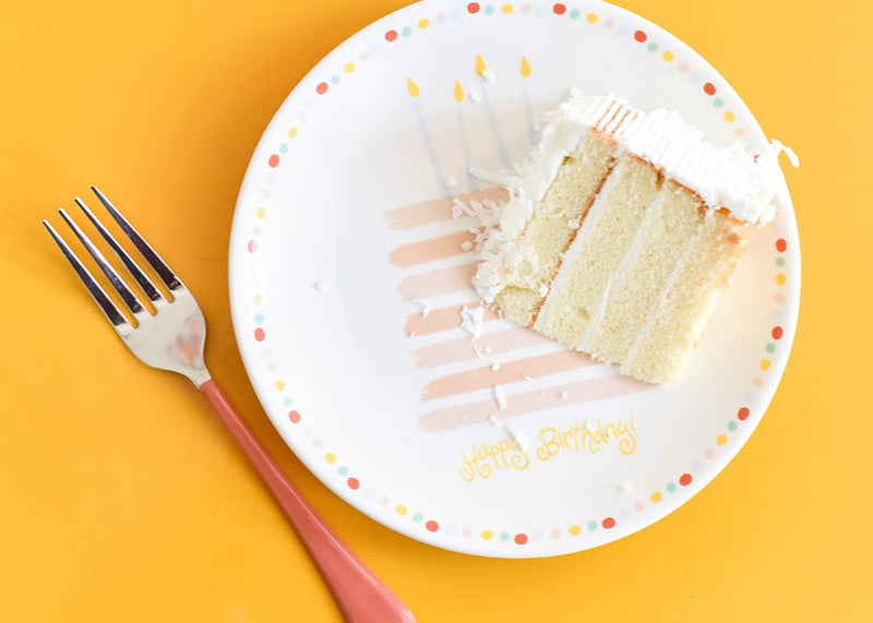 Happy Birthday Cake Plate - Pink