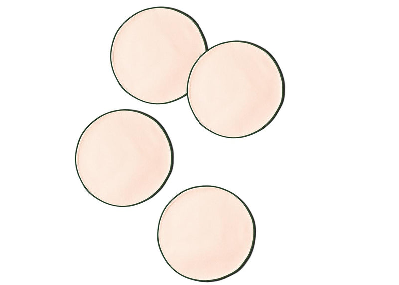 Blush and Pine Color Block Round Placemat Set of 4