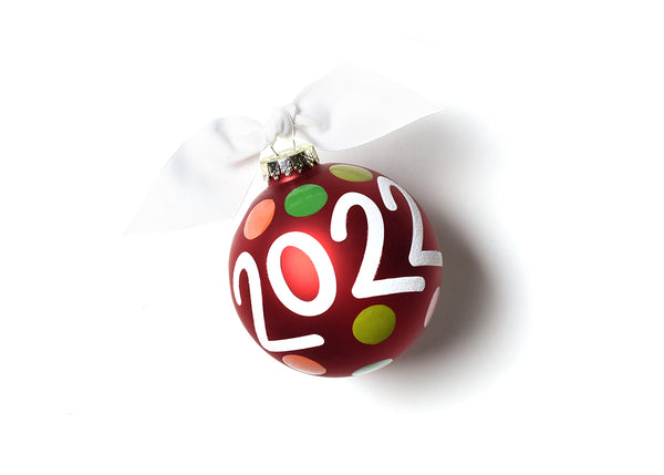 2022 Ornament with White Bow