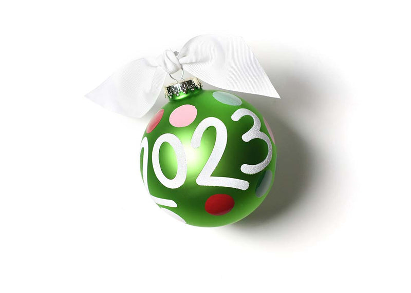 2023 Chrsitmas Ornament with White Bow