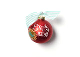 White Writing Empty Nesters Ornament