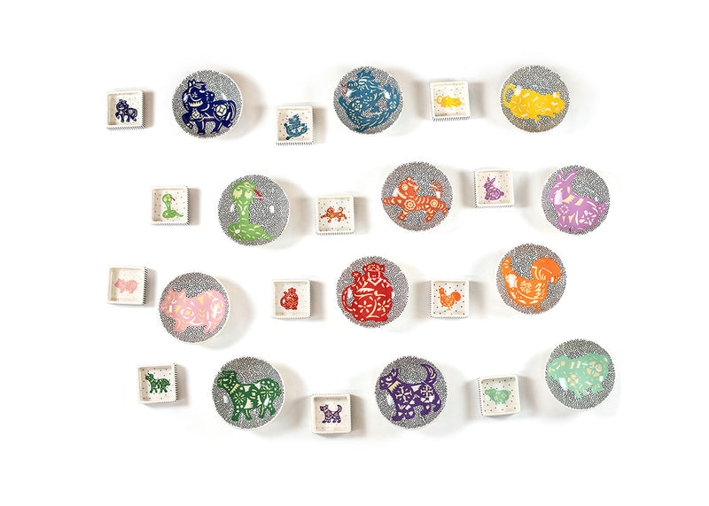 Coton Colors Zodiac Collection Including the Dragon Bowl