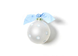 Back Side of White My First Christmas Snowman Boys Ornament Available for Personalization