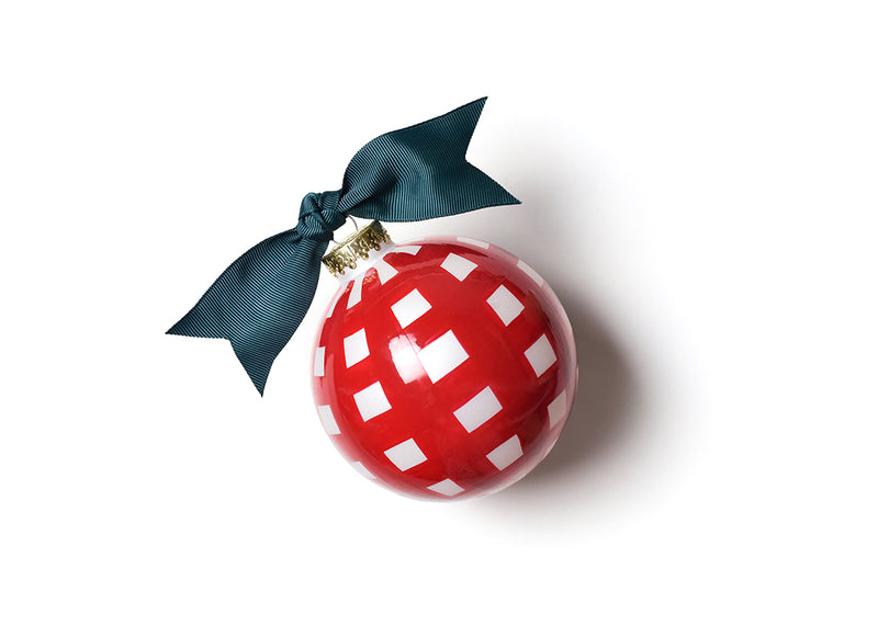 Personalization Available for Merry Christmas Gingham Ornament