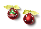Red Merry & Bright Vintage Tree Ornament