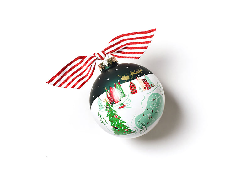 Christmas Ornament with Town Square Design