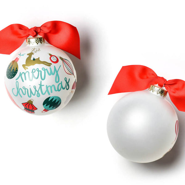 Stunning Ceramic Ornaments with Playful Ribbon Accents