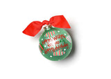 Warm Wishes For The Holiday Christmas Ornament with Red Bow