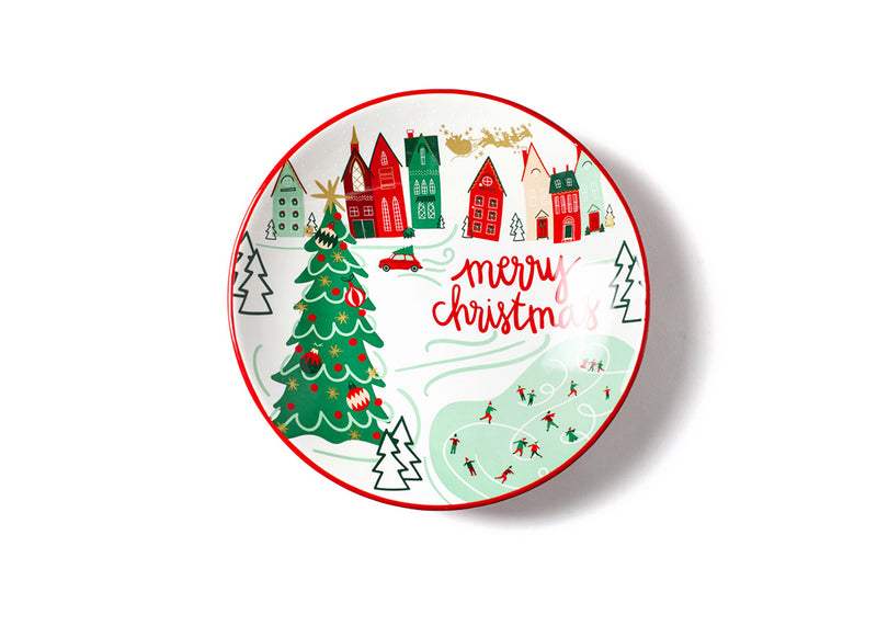 Small Pasta Bowl Christmas in the Village Town Design