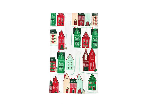Large Hand Towel Christmas in the Village Homes Design