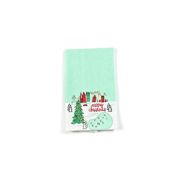 Coton Colors Christmas in The Village Santa Medium Hand Towel