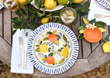 Citrus Ruffle Salad Plate with Coordintaing Tableware