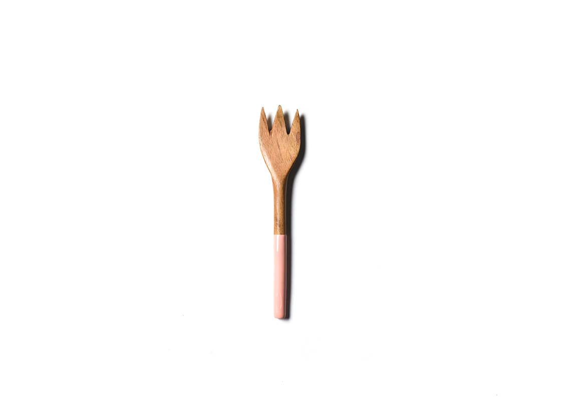 Overhead View of Provence Fundamental Wood Appetizer Fork Showcasing Colored Handle