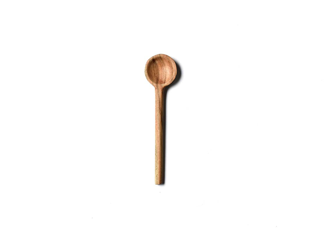 Overhead View of Fundamental Wood Appetizer Spoon