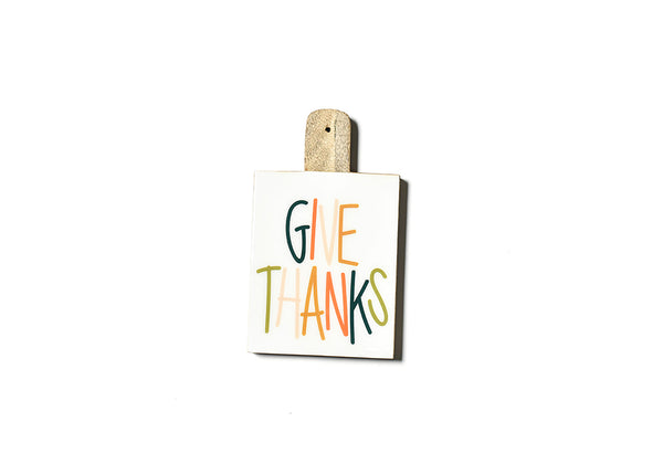 Give Thanks Wood Small Rectangle Board