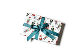 Present Wrapped in Nutcracker Design Wrapping Paper Sheets