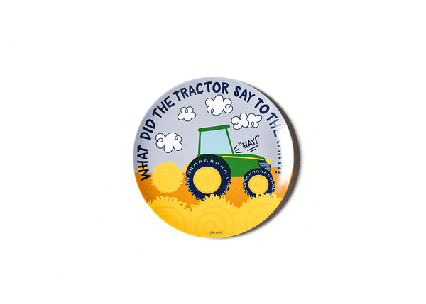 On The Farm Tractor Melamine Dinner Plate