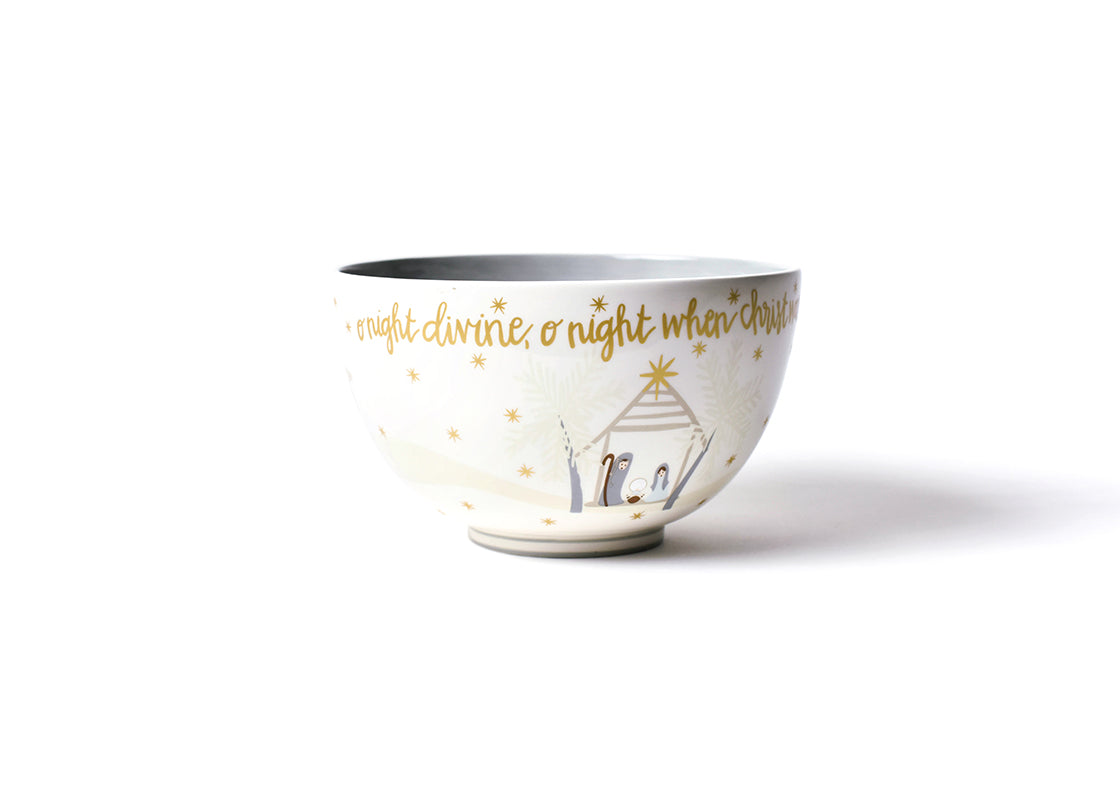 O Holy Night Footed Bowl, Fair Skin