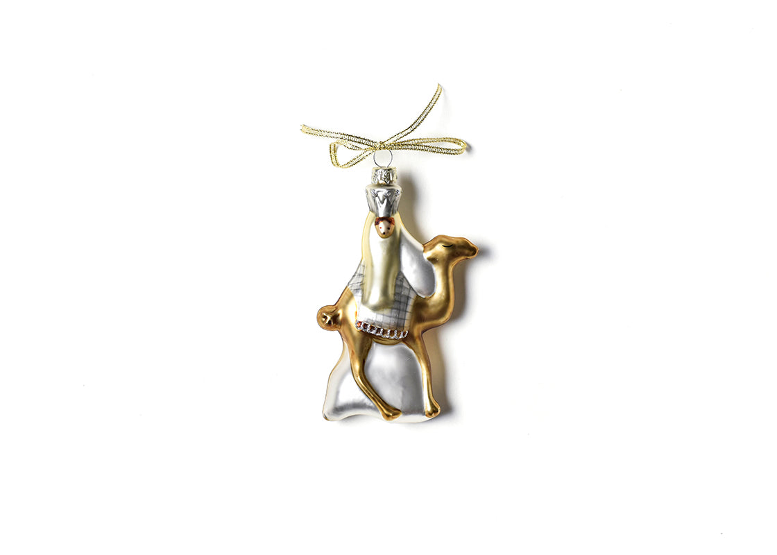Front View of O Holy Night Shaped Ornament - Wise Man 1 Showing Design Details